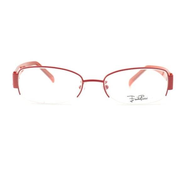 Emilio Pucci Oval Women Orange Metal Frame main image 4